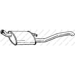 Koncový tlmič výfuku BOSAL 185-241