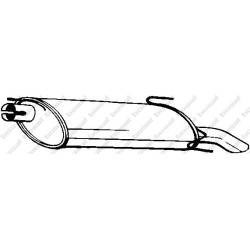 Koncový tlmič výfuku BOSAL 185-221