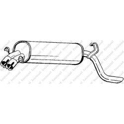 Koncový tlmič výfuku BOSAL 185-213