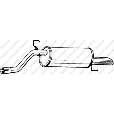 Koncový tlmič výfuku BOSAL 185-181