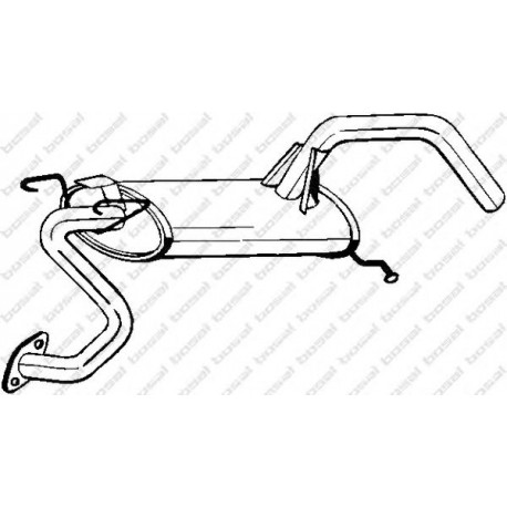 Koncový tlmič výfuku BOSAL 171-279
