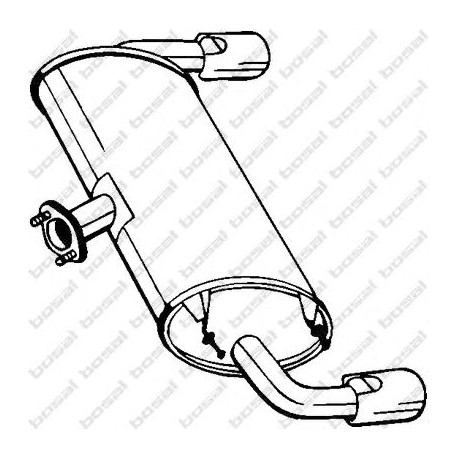 Koncový tlmič výfuku BOSAL 171-029