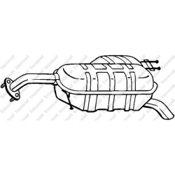 Koncový tlmič výfuku BOSAL 169-045