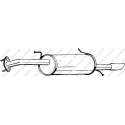 Koncový tlmič výfuku BOSAL 169-005
