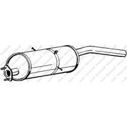 Koncový tlmič výfuku BOSAL 169-001