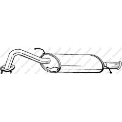 Koncový tlmič výfuku BOSAL 165-195
