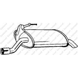 Koncový tlmič výfuku BOSAL 163-027