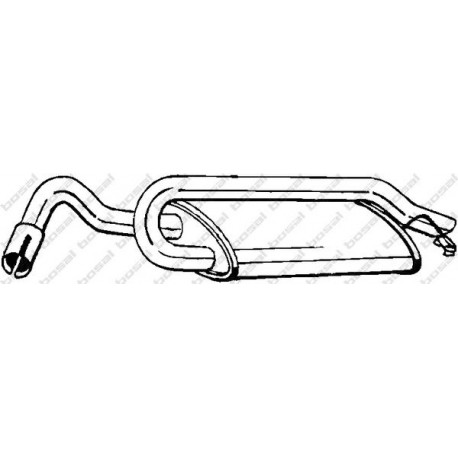 Koncový tlmič výfuku BOSAL 154-939