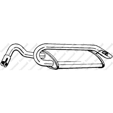 Koncový tlmič výfuku BOSAL 154-937