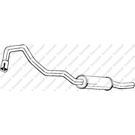Koncový tlmič výfuku BOSAL 154-351
