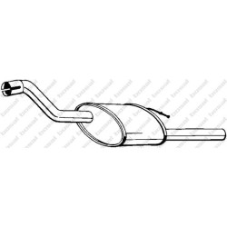 Koncový tlmič výfuku BOSAL 154-313