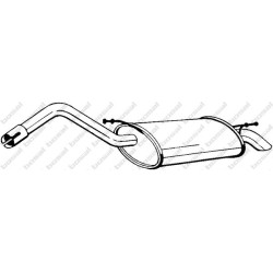 Koncový tlmič výfuku BOSAL 154-065