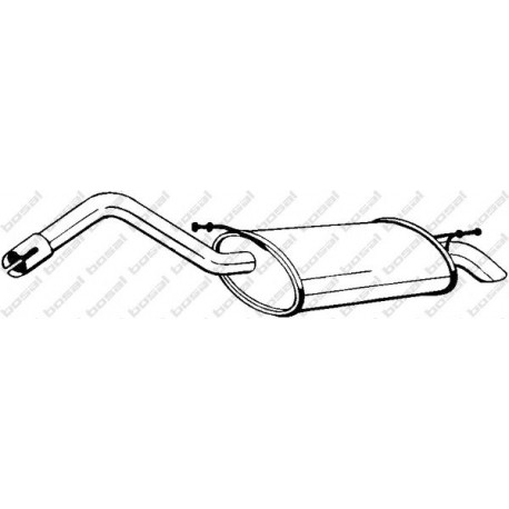 Koncový tlmič výfuku BOSAL 154-065