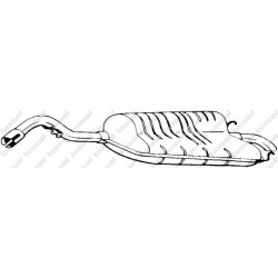 Koncový tlmič výfuku BOSAL 154-043