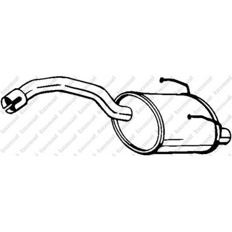 Koncový tlmič výfuku BOSAL 148-187
