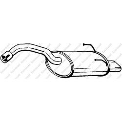 Koncový tlmič výfuku BOSAL 148-175