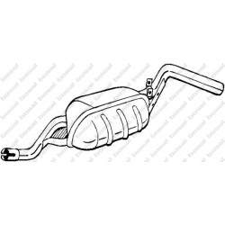Koncový tlmič výfuku BOSAL 148-107