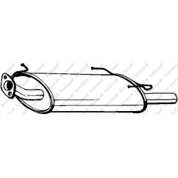 Koncový tlmič výfuku BOSAL 145-703