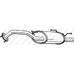 Koncový tlmič výfuku BOSAL 145-405