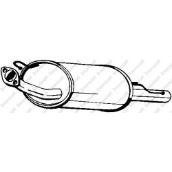 Koncový tlmič výfuku BOSAL 145-341