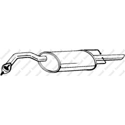 Koncový tlmič výfuku BOSAL 141-137