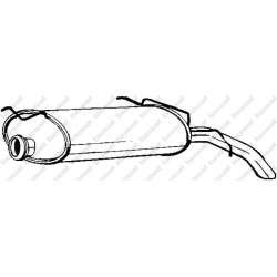 Koncový tlmič výfuku BOSAL 135-557