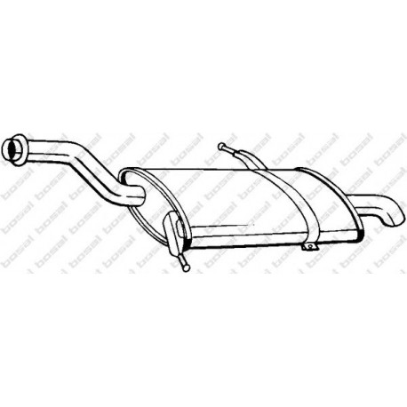 Koncový tlmič výfuku BOSAL 135-081