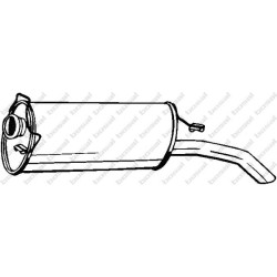 Koncový tlmič výfuku BOSAL 135-039