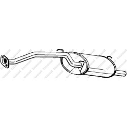 Koncový tlmič výfuku BOSAL 115-757