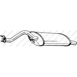Koncový tlmič výfuku BOSAL 115-505