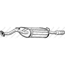 Koncový tlmič výfuku BOSAL 115-323