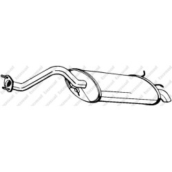 Koncový tlmič výfuku BOSAL 115-319