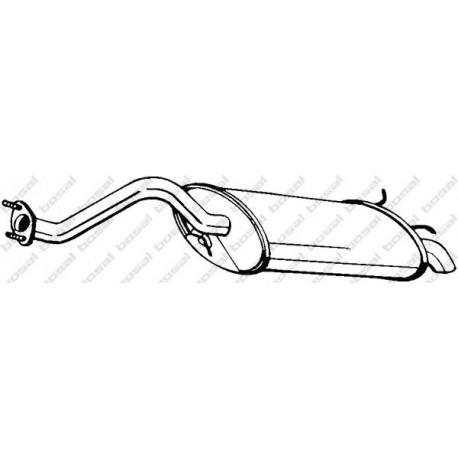 Koncový tlmič výfuku BOSAL 115-319