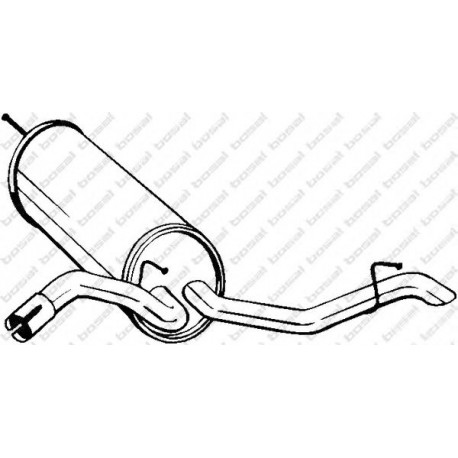Koncový tlmič výfuku BOSAL 105-223