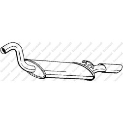 Koncový tlmič výfuku BOSAL 105-015