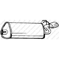 Koncový tlmič výfuku BOSAL 100-157