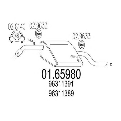 Koncový tlmic výfuku MTS 01.65980