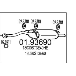 Koncový tlmic výfuku MTS 01.93590