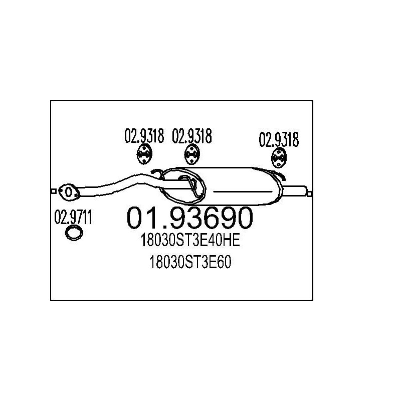 Koncový tlmic výfuku MTS 01.93590