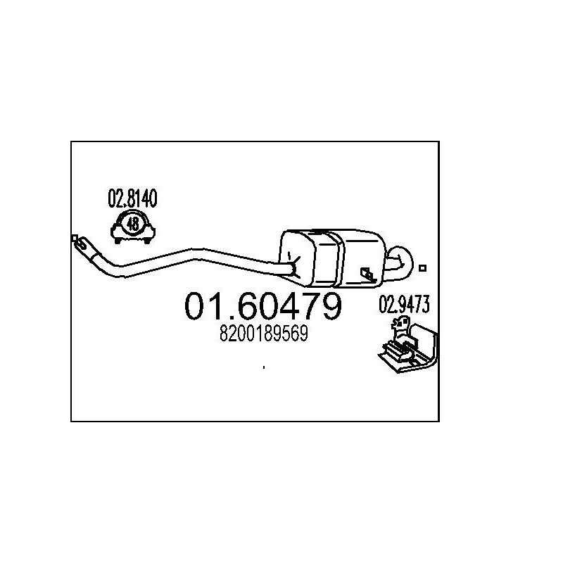 Koncový tlmic výfuku MTS 01.60479