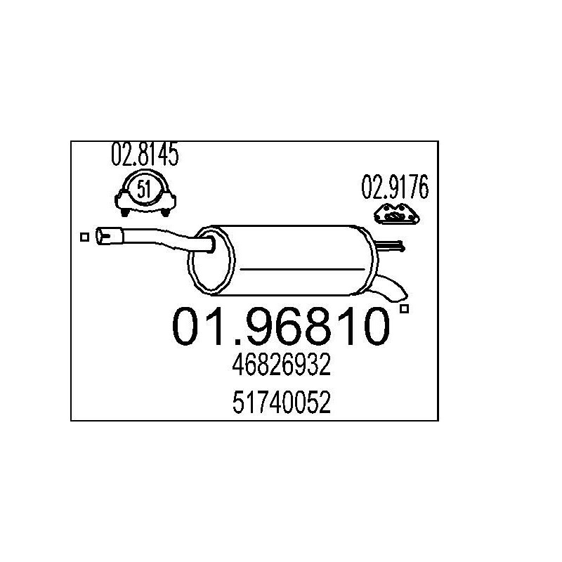 Koncový tlmic výfuku MTS 01.96770