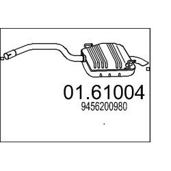 Koncový tlmic výfuku MTS 01.61004