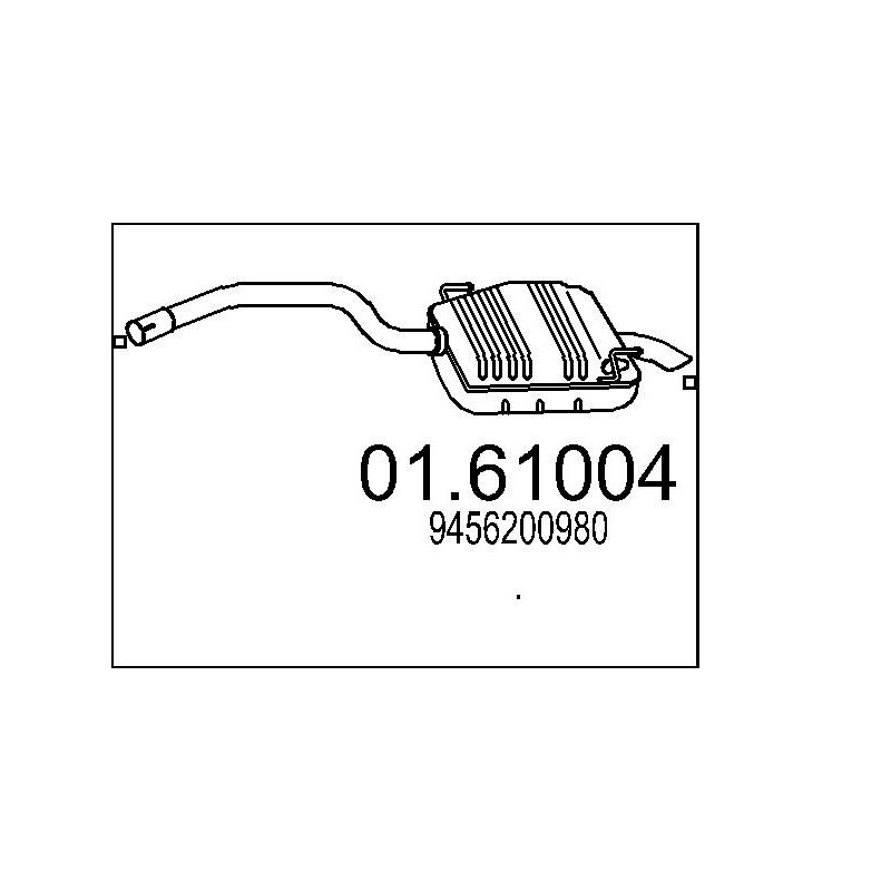 Koncový tlmic výfuku MTS 01.61004
