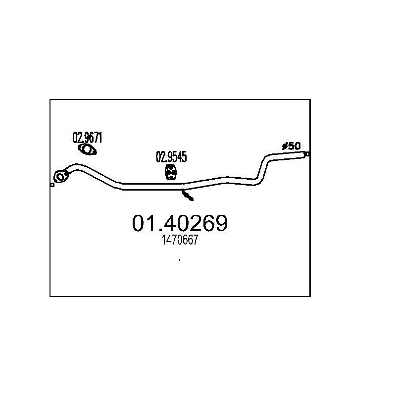 Výfukové potrubie MTS 01.40269