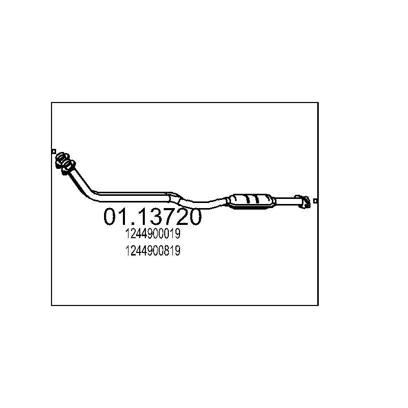 Výfukové potrubie MTS 01.13720