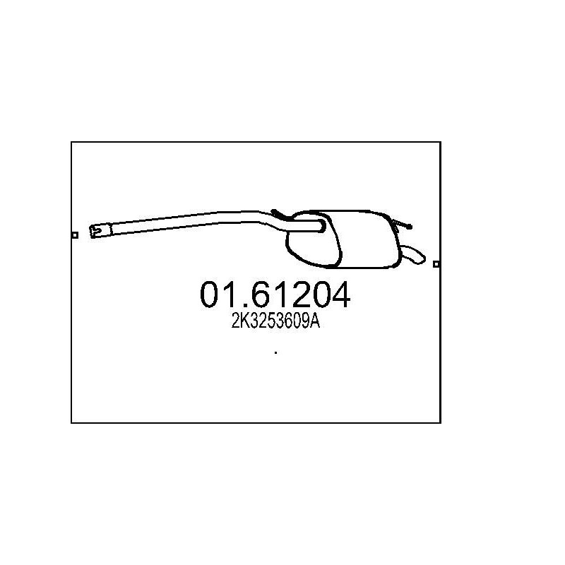 Koncový tlmic výfuku MTS 01.61204