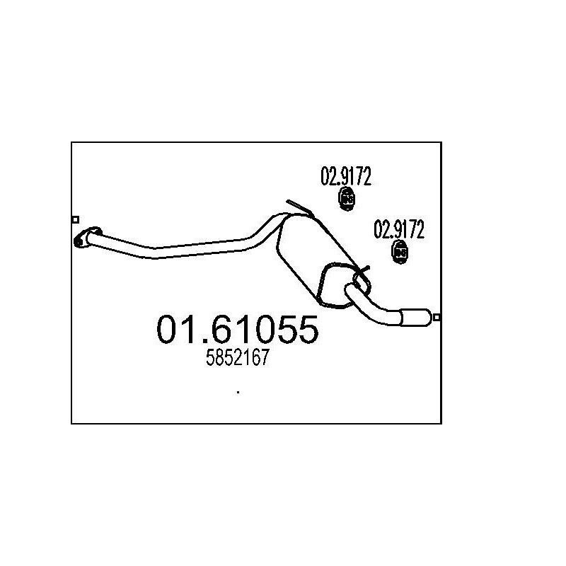 Koncový tlmic výfuku MTS 01.61055