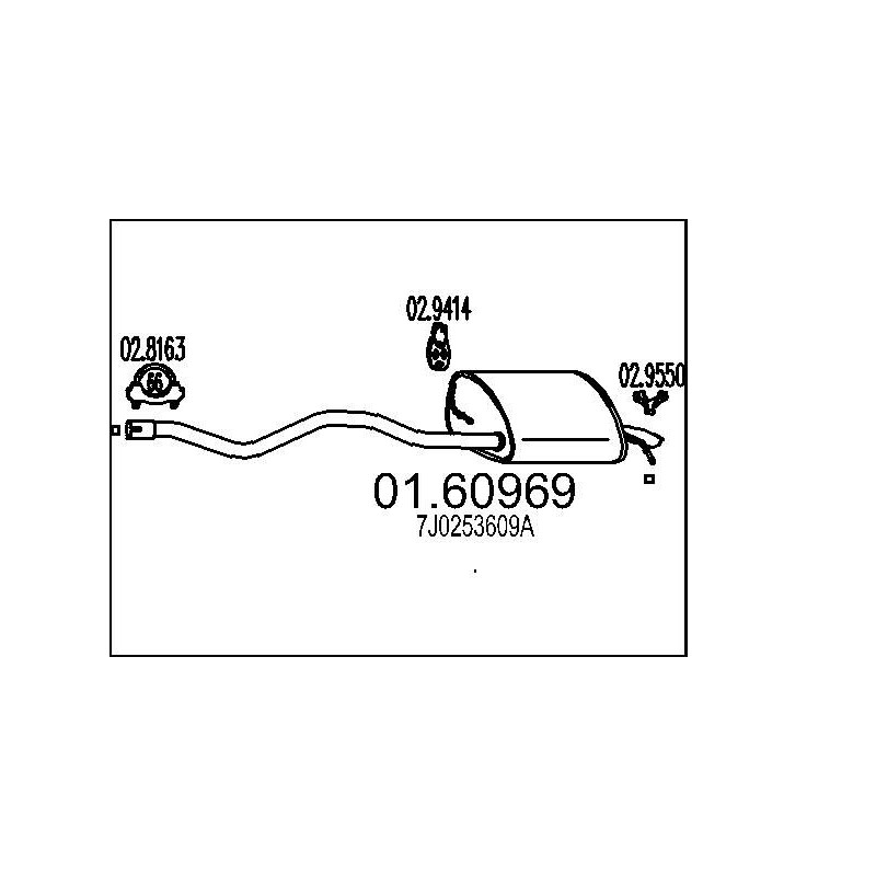 Koncový tlmic výfuku MTS 01.60969