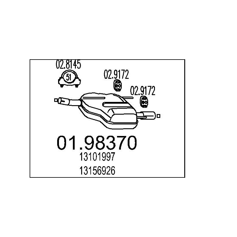Koncový tlmic výfuku MTS 01.98350