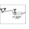 Stredný tlmic výfuku MTS 01.50691